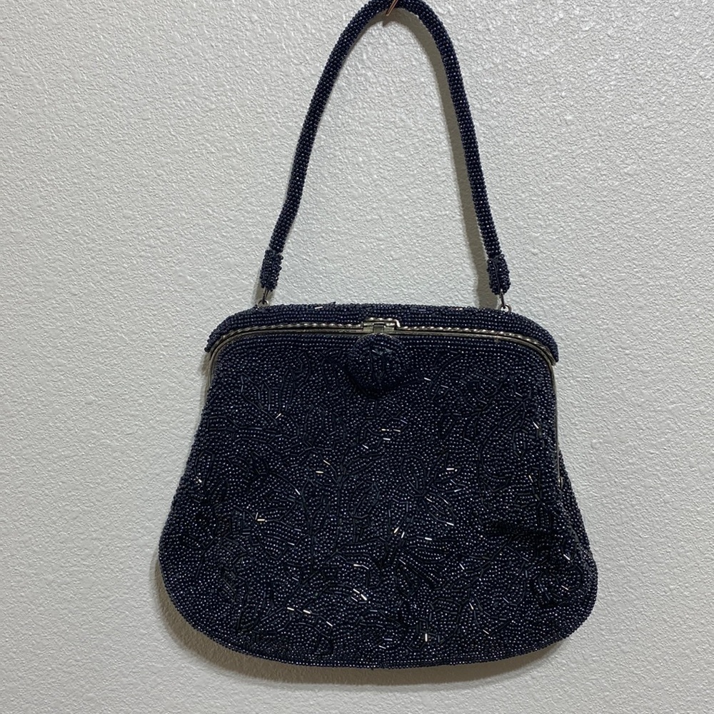 Bags by Josef VINTAGE Black Beaded Bag